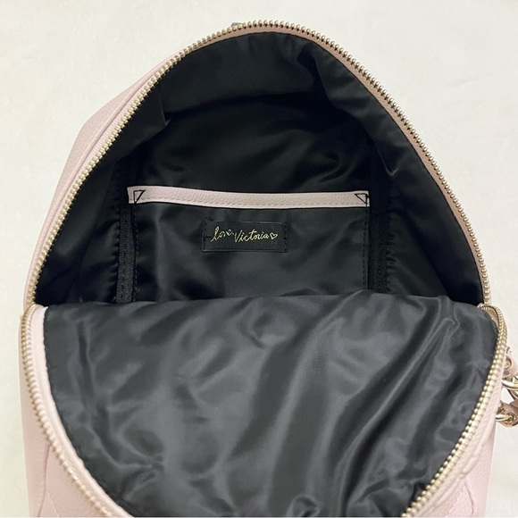 Victorias Secret Light Pink Quilted Mini Backpack - Picture 8 of 9